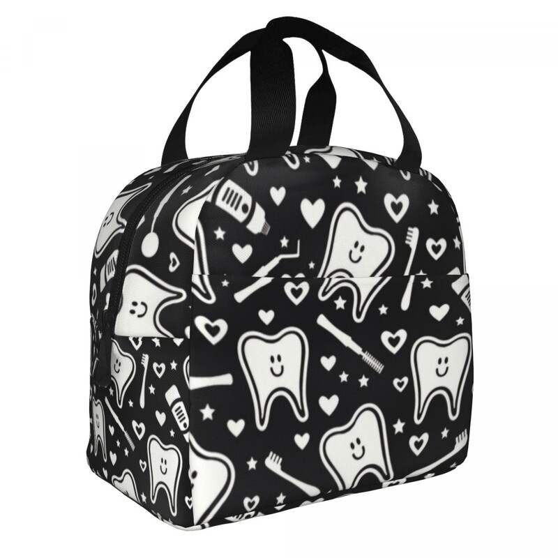 Hambaarsti hammaste taaskasutatavad lõunasöögikarbid naistele Meestele Hambaarsti hammaste jahuti termotoiduga isoleeritud söögikott Lapsed koolilapsed