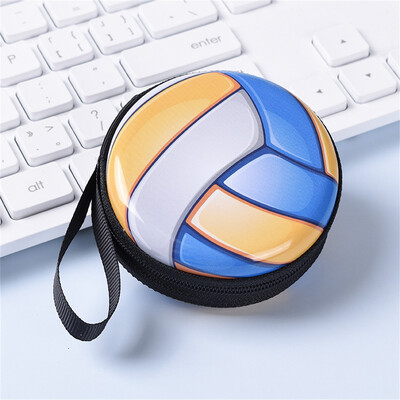 Animacinių filmų rutulio raštų monetų piniginė Vaikams berniukams Mergaitėms ausinių laikymo dėklas Raktų dėžutė Maža dovanų mados keitimo piniginės Mini piniginės