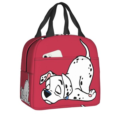 Geantă de prânz Dalmatian Qui Dort, bărbați, femei, cutie de prânz cu izolare termică pentru copii