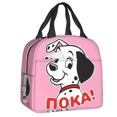 Geantă de prânz Dalmatian Qui Dort, bărbați, femei, cutie de prânz cu izolare termică pentru copii