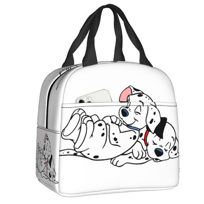 Geantă de prânz Dalmatian Qui Dort, bărbați, femei, cutie de prânz cu izolare termică pentru copii