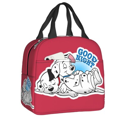 Geantă de prânz Dalmatian Qui Dort, bărbați, femei, cutie de prânz cu izolare termică pentru copii