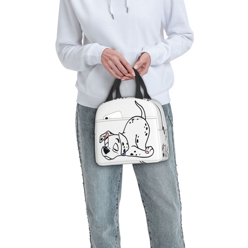 Geantă de prânz Dalmatian Qui Dort, bărbați, femei, cutie de prânz cu izolare termică pentru copii