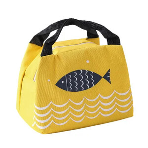 Kaasaskantavad lõunakotid naistele käekotid Multifilmi piknikukotid isoleeritud termiline lõunakarbi kott Laste koolitoidu hoiukott