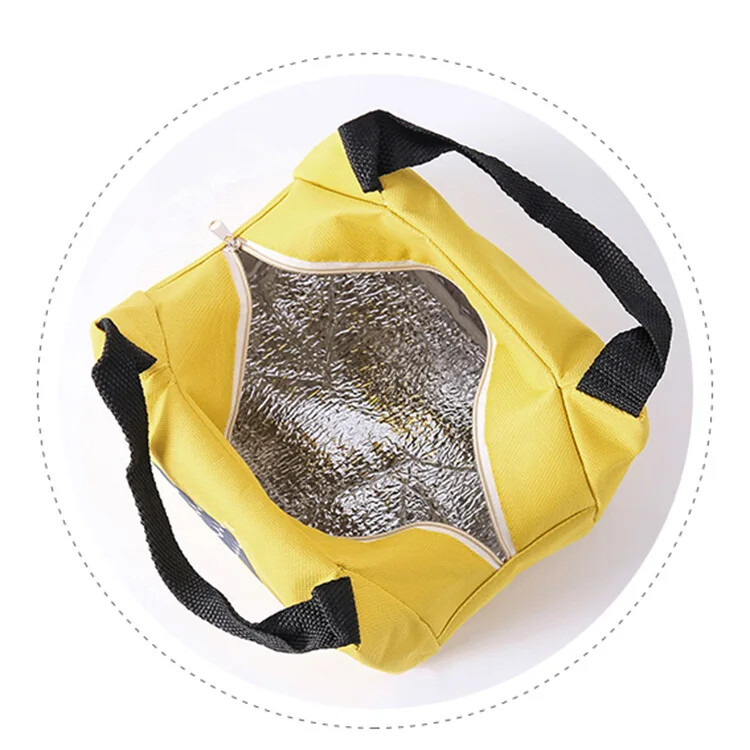 Kaasaskantavad lõunakotid naistele käekotid Multifilmi piknikukotid isoleeritud termiline lõunakarbi kott Laste koolitoidu hoiukott