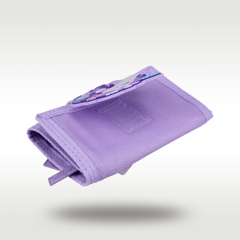 Australija Smiggle Original Vaikiška Piniginė Miela Mergaitė Kortelių Laikiklis Trys Sulankstomi Krepšiai Kawaii Purple Butterfly Unicorn 5 colių