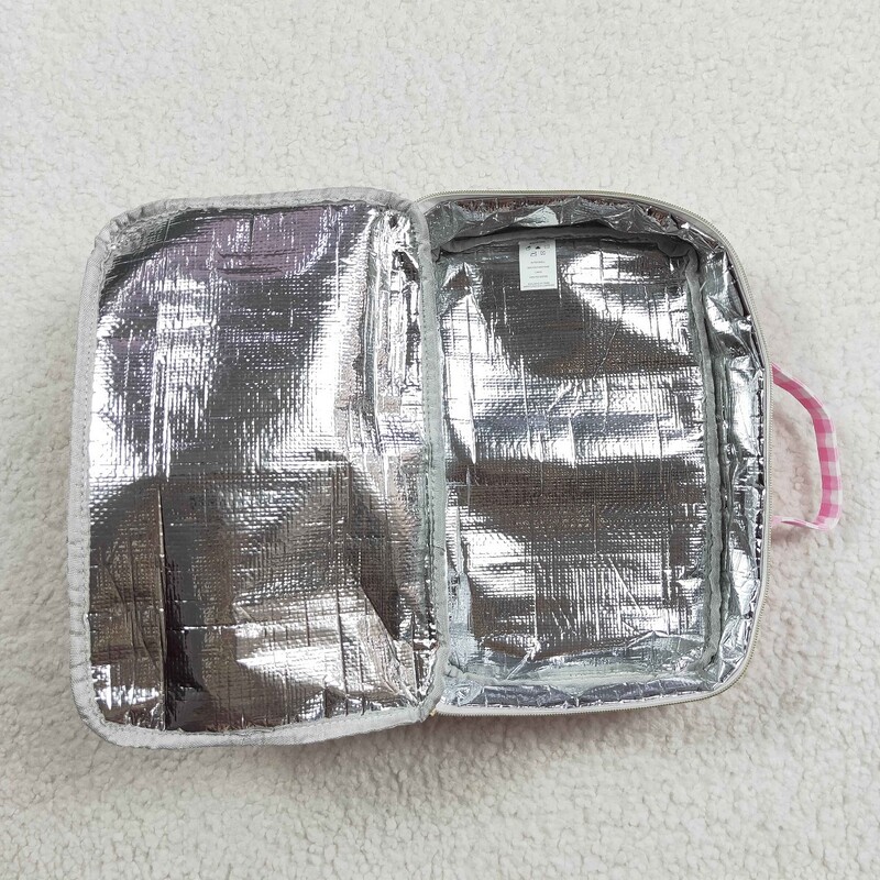 Comerț cu ridicata pentru fetiță, roz, cutie de prânz în carouri, rucsac de călătorie pentru copii mici, portabil în aer liber, copii, geantă înapoi la școală