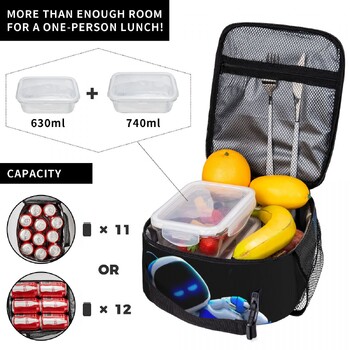 Astrobot Sleeping Lunch Bags Insulated Lunch Tote Φορητή θερμική τσάντα επαναχρησιμοποιήσιμες τσάντες πικνίκ για γυναίκα Εργασία Παιδιά Σχολείο