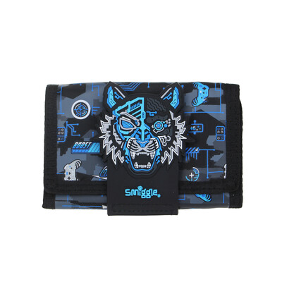 Austraalia Smiggle laste rahakott poistele lahedad kaardikotid must sinine mehaaniline tiiger kolmekihiline mündikott Moodne lastekott