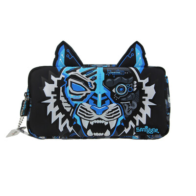 Austraalia Smiggle laste rahakott poistele lahedad kaardikotid must sinine mehaaniline tiiger kolmekihiline mündikott Moodne lastekott