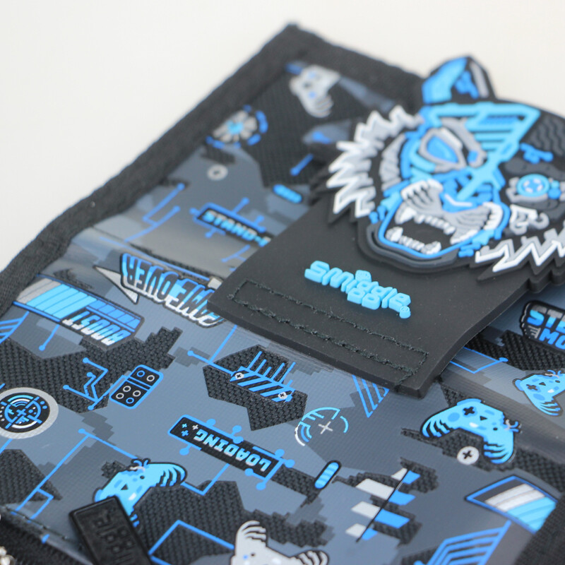 Austraalia Smiggle laste rahakott poistele lahedad kaardikotid must sinine mehaaniline tiiger kolmekihiline mündikott Moodne lastekott