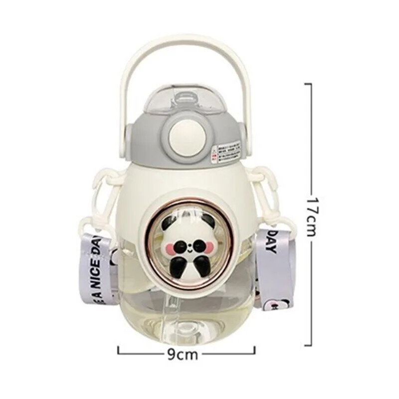 Lastele mõeldud kõrrega veepudelid tüdrukutele 820 ml, suure mahutavusega armas laste Kawaii multifilmipudel õpilaste koolireisimiseks