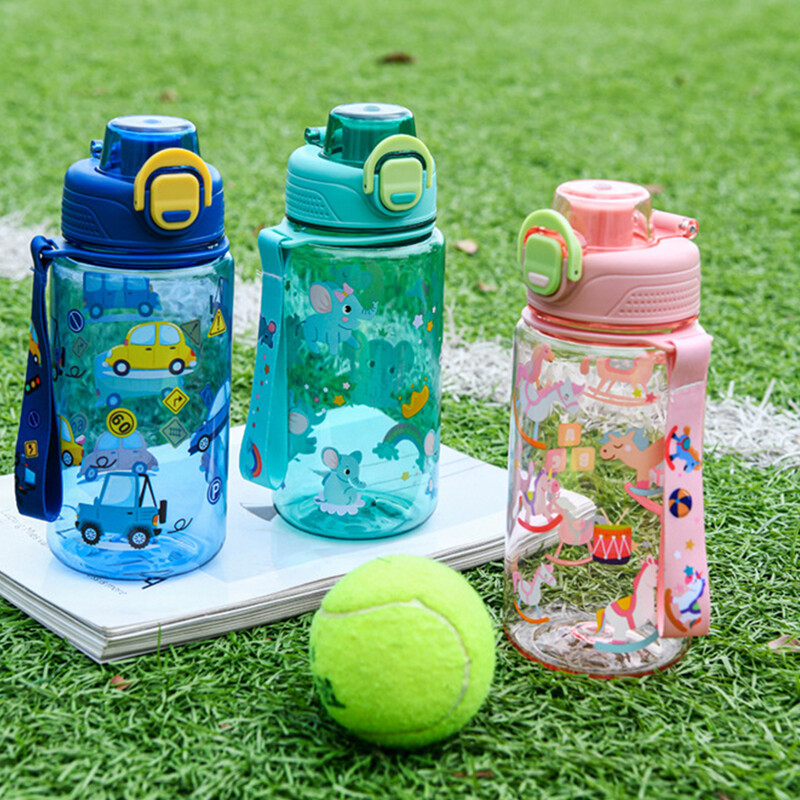 600 ml multifilmi laste veepudel Armsad loomakõrretopsid tüdrukutele joogiveetops kaasaskantav laste veepudel ﻿kooli