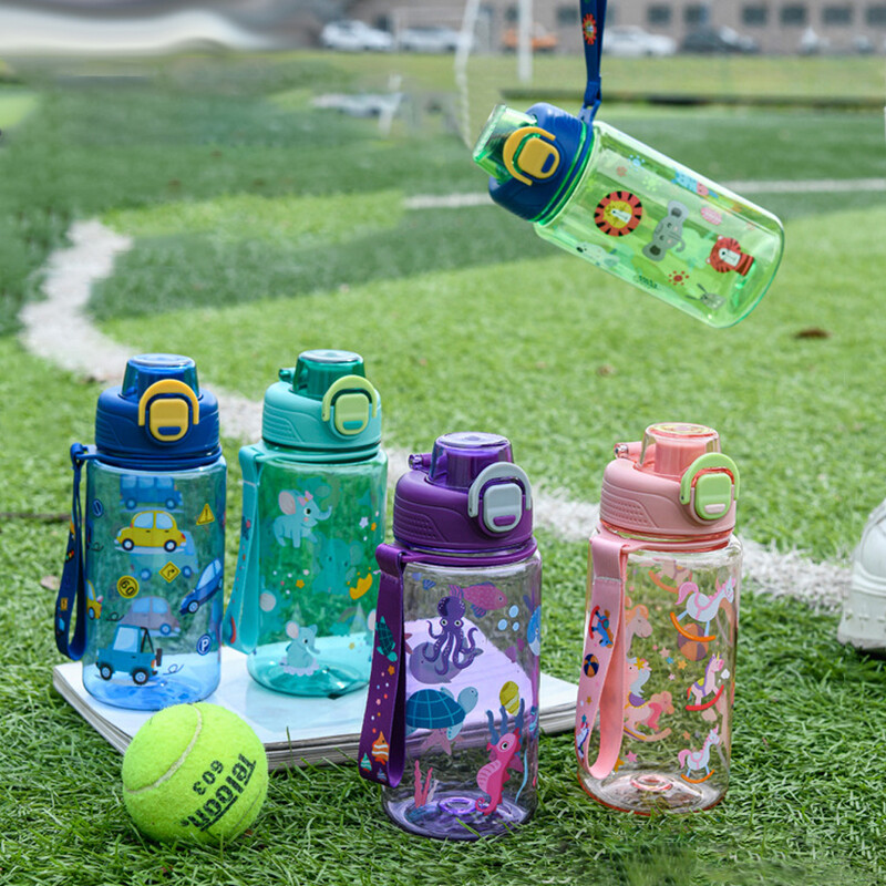 600 ml multifilmi laste veepudel Armsad loomakõrretopsid tüdrukutele joogiveetops kaasaskantav laste veepudel ﻿kooli