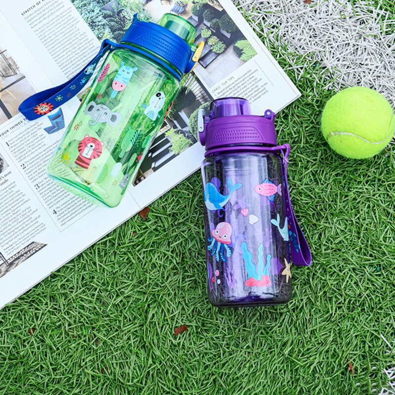 600 ml multifilmi laste veepudel Armsad loomakõrretopsid tüdrukutele joogiveetops kaasaskantav laste veepudel ﻿kooli