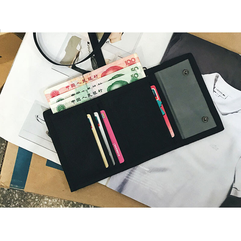 Oxfordi kolmekordsed rahakotid õlavarrastele rahakotid noortele meestele naistele lühikese stiiliga Hasp kaardi rahakott Tüdrukutele poistele hasp kaardi ümbrise hoidja