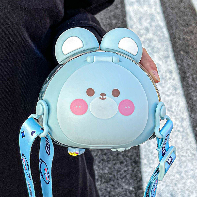 800ML Kawaii Kids Water Bottle Лятна пластмасова чаша за пиене със сламка с голям капацитет Карикатура Детска чаша за вода за ученици