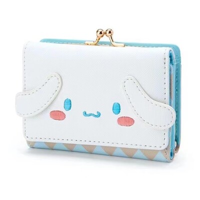 Sanrio Hello Kitty kott Kawaii Cinnamoroll My Melody Kuromi Casual Fashion PU nahast rahakott Armas kokkupandav kerge kaardikott Uus 2024