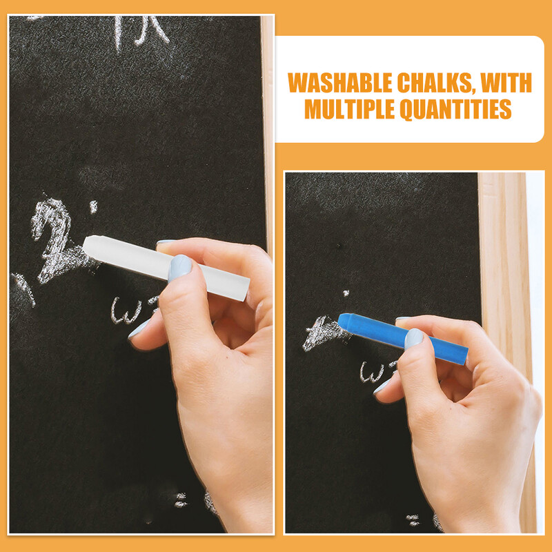 12 vnt. Nedulkėtos kreidos kreidelės mažajam draugui Spalvota lenta vidaus piešimui, kieta