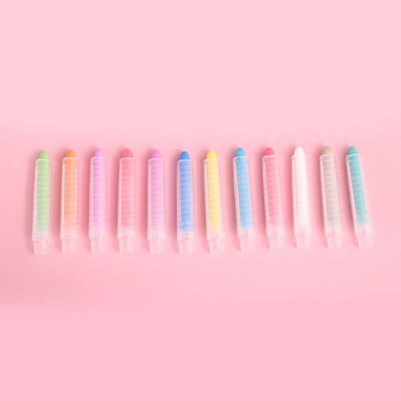 Kreda bez prašine s držačem, nije toksična i može se prati za dječja umjetnička djela na pločama i drugim površinama