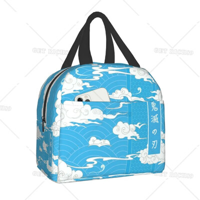 Demon Slayer Insulated Lunch Tote Bag for Women Kimetsu No Yaiba Resuable Cooler Thermal Food Lunch Box Παιδιά Σχολικά Παιδιά