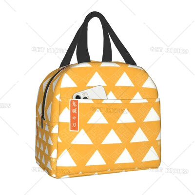 Demon Slayer Insulated Lunch Tote Bag for Women Kimetsu No Yaiba Resuable Cooler Thermal Food Lunch Box Παιδιά Σχολικά Παιδιά