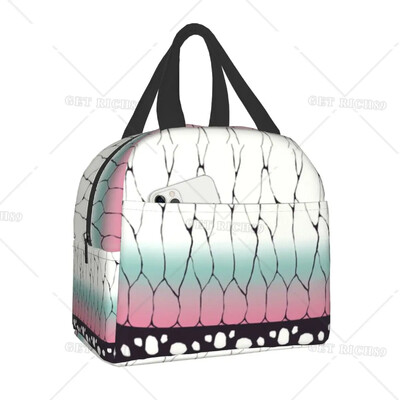 Demon Slayer Insulated Lunch Tote Bag for Women Kimetsu No Yaiba Resuable Cooler Thermal Food Lunch Box Παιδιά Σχολικά Παιδιά