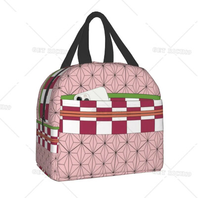 Demon Slayer Insulated Lunch Tote Bag for Women Kimetsu No Yaiba Resuable Cooler Thermal Food Lunch Box Παιδιά Σχολικά Παιδιά