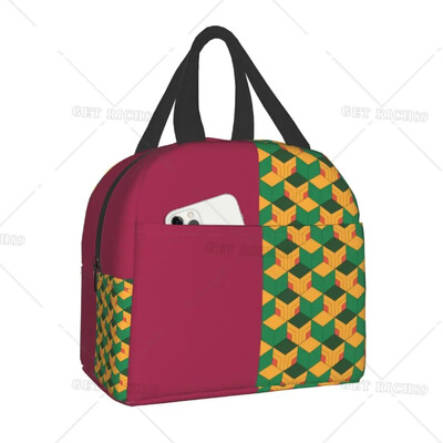 Demon Slayer Insulated Lunch Tote Bag for Women Kimetsu No Yaiba Resuable Cooler Thermal Food Lunch Box Παιδιά Σχολικά Παιδιά