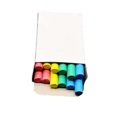 12PCS Kids Painting Playground Side Walk Art Floor Blackboard Chalk Graffiti Office Supplies Accessories