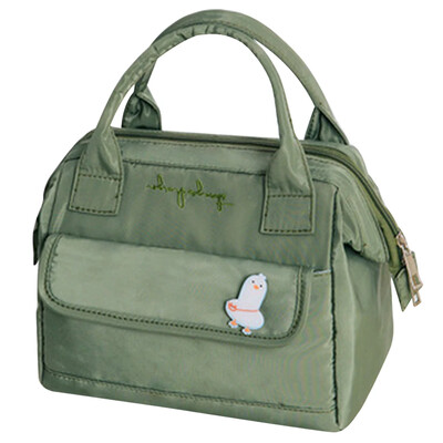 Kawaii lõunasöökott naistele armas virsikupiknik reisi termiline hommikusöögikarp Tüdrukutele koolilapsele kaasaskantav lõunakarp Naiste toidukott