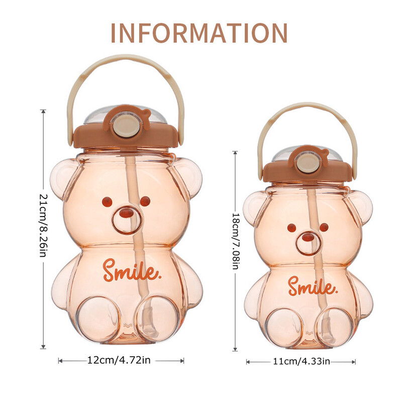 Cană cu paie cu capacitate de 1/1,4 L și valoare ridicată cu centură Inel de etanșare impermeabil Sticlă de apă pentru studenți de călătorie în aer liber