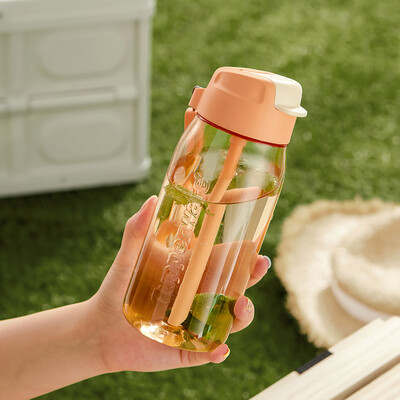 Tupperware siauras vandens butelis 550 ml nešiojamas mielas vandens butelis šiaudų puodelis nepralaidus gėrimo ąsotis vaikams mokyklai, stovyklavimui