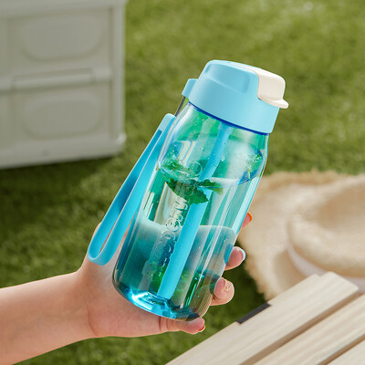 Tupperware siauras vandens butelis 550 ml nešiojamas mielas vandens butelis šiaudų puodelis nepralaidus gėrimo ąsotis vaikams mokyklai, stovyklavimui