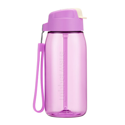 Tupperware siauras vandens butelis 550 ml nešiojamas mielas vandens butelis šiaudų puodelis nepralaidus gėrimo ąsotis vaikams mokyklai, stovyklavimui