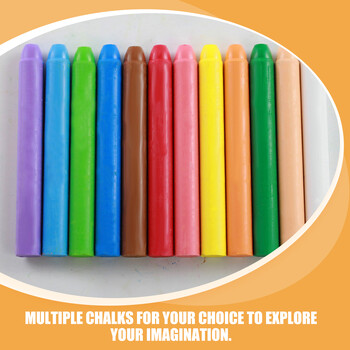 12 τεμ. Erasable Chalk Tool Dust Free Liquid Chalks for Little Friend Toddler