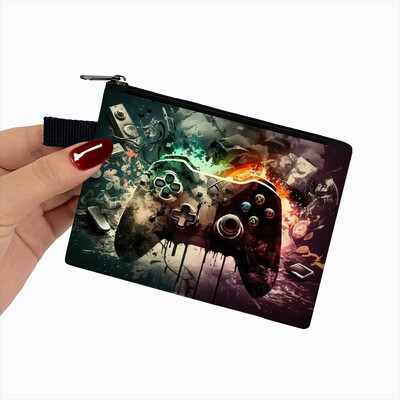 Bezdrôtový ovládač Gamepad, peňaženka na mince, peňaženka pre fanúšikov videohier, držiak na kreditné karty, peňaženka, vrecko na mince, malé vrecko