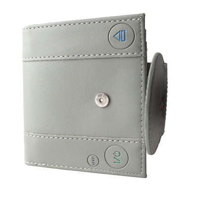 Portofel de design cu controler de joc în 7 culori Poșetă scurtă din PVC cu buzunar pentru monede cu fermoar pentru jocuri Cosplay