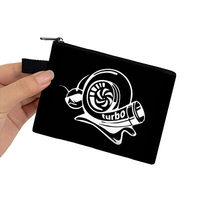 Japonia JDM Racing Car Print Monedă Poșetă Femei Mecanic Motor Turbină Bărbați Bani Monede Genți Căști Suport card de credit Poșete Cadou