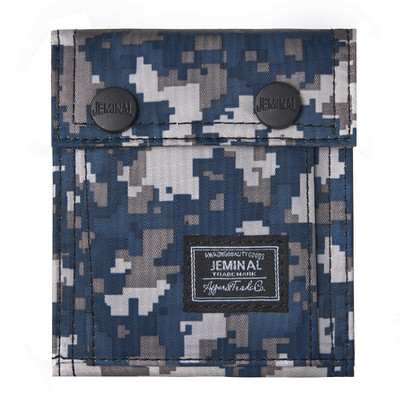 Portofel dublu cu imprimeu Camo pentru bărbați, portofel pentru copii pentru adolescenți