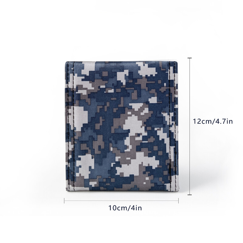 Portofel dublu cu imprimeu Camo pentru bărbați, portofel pentru copii pentru adolescenți