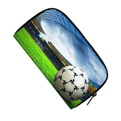 Готин портфейл с принт за футбол / баскетбол / футбол Мъжка модна клъч карта Парична чанта за монети Поставка за телефон Ежедневна дълга чанта Подарък за момчета
