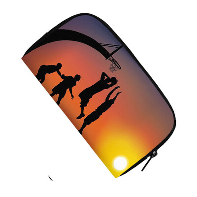 Готин портфейл с принт за футбол / баскетбол / футбол Мъжка модна клъч карта Парична чанта за монети Поставка за телефон Ежедневна дълга чанта Подарък за момчета