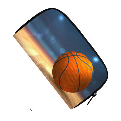 Готин портфейл с принт за футбол / баскетбол / футбол Мъжка модна клъч карта Парична чанта за монети Поставка за телефон Ежедневна дълга чанта Подарък за момчета