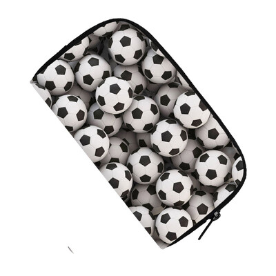 Готин портфейл с принт за футбол / баскетбол / футбол Мъжка модна клъч карта Парична чанта за монети Поставка за телефон Ежедневна дълга чанта Подарък за момчета