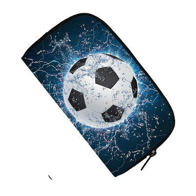 Готин портфейл с принт за футбол / баскетбол / футбол Мъжка модна клъч карта Парична чанта за монети Поставка за телефон Ежедневна дълга чанта Подарък за момчета