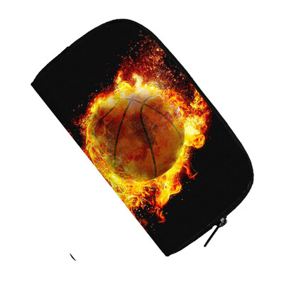 Готин портфейл с принт за футбол / баскетбол / футбол Мъжка модна клъч карта Парична чанта за монети Поставка за телефон Ежедневна дълга чанта Подарък за момчета