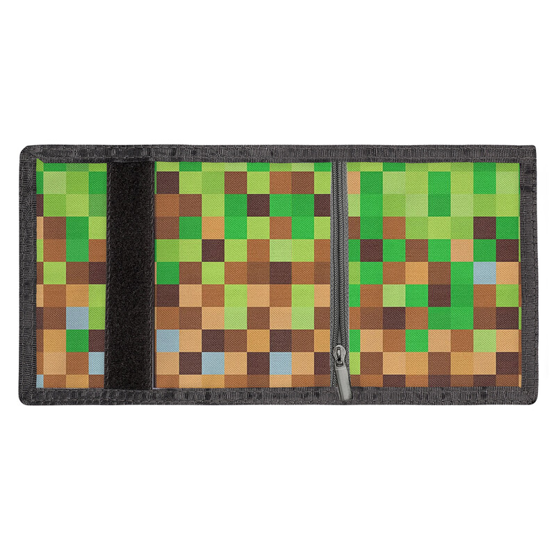 Plaid Print Lõuend Lastele Rahakott Krediitkaardi/ID-hoidja Lisad Müntide rahakotid Kokkupandav vabaaja rahakott Uudne rahakott lukuga rahakott