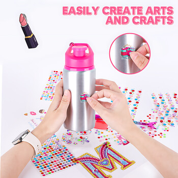 Παιδικό μπουκάλι νερού DIY Diamond Art Kits Φορητό Παιδικό Μπουκάλι Νερού για Σχολικό Μαθητή 500ML Αδιάβροχα μπουκάλια πόσιμου