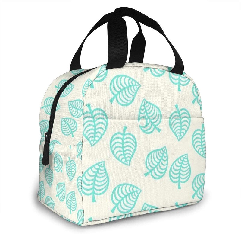 Animal Crossing ostavlja otpornu na curenje i višekratnu rashlađenu vrećicu za ručak - izdržljiva kompaktna školska kutija za ručak za žene, muškarce, djecu